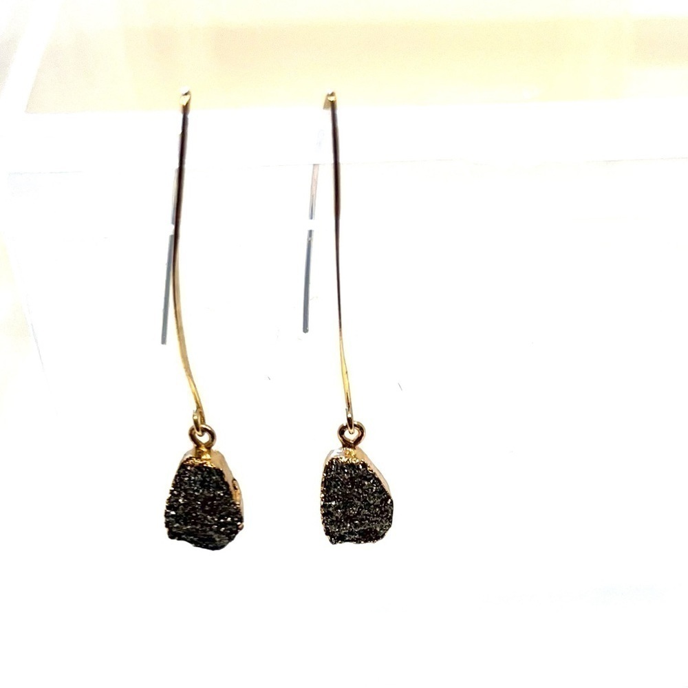 DANGLE Teardrop Druzy Earrings